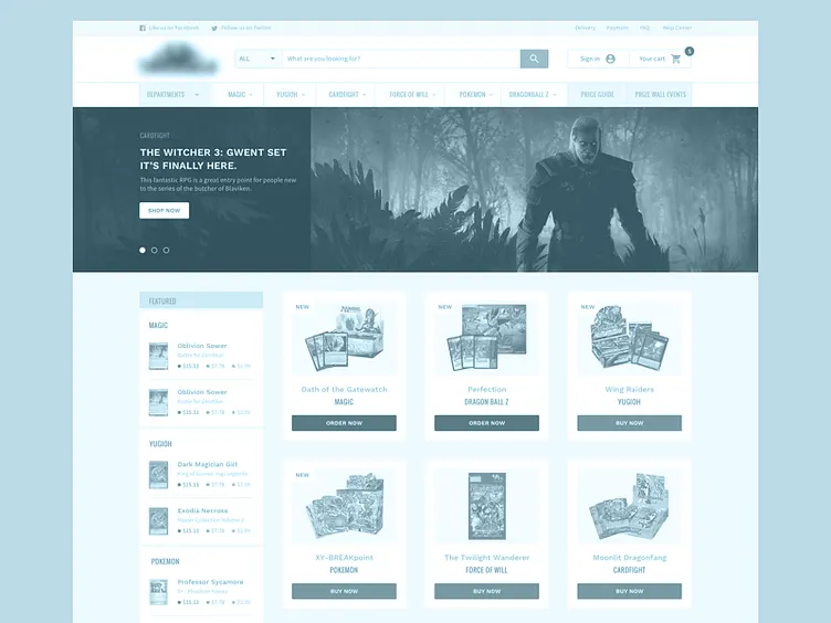 home page wireframe